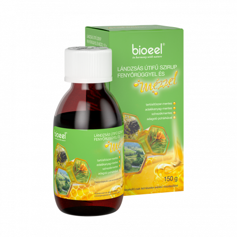 Vásároljon Bioeel lándzsás útifű szirup fenyőrüggyel és mézzel 150g terméket - 2.456 Ft-ért