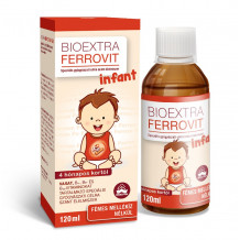 BIOEXTRA FERROVIT INFANT SPECIÁLIS GYÓGYÁSZATI CÉLRA SZÁNT ÉLELMISZER, CSECSEMŐK VASHIÁNYOS ÁLLAPOTA ESETÉN 120 ML
