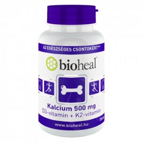 Vásároljon Bioheal kalcium+d3+k2 vitamin tabletta 70db terméket - 2.443 Ft-ért