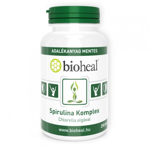 Vásároljon Bioheal-spirulina komplex chlorella algával tabletta 70db terméket - 3.280 Ft-ért