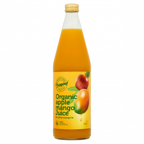 Vásároljon Biopont bio alma-mangó gyümölcslé 750ml terméket - 1.591 Ft-ért