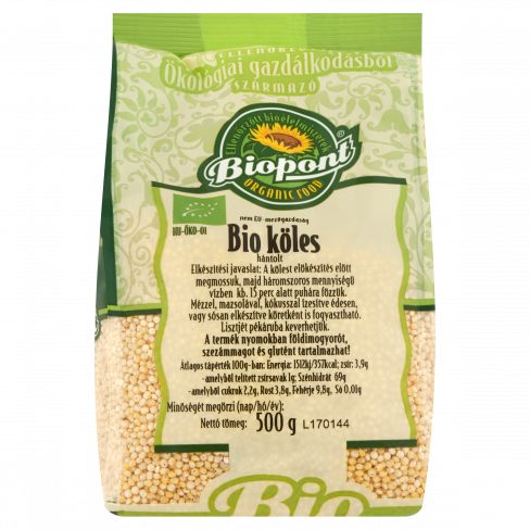 Vásároljon Biopont bio köles hántolt 500g terméket - 754 Ft-ért
