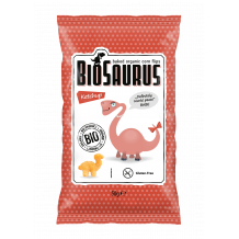 Biopont bio kukoricás snack ketchupos biosaurus babe 50g
