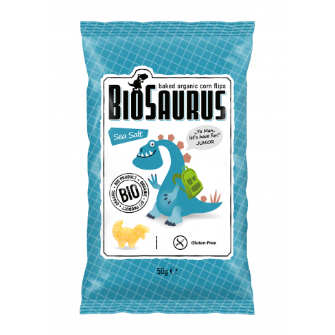 Vásároljon Biopont bio kukoricás snack tengeri sós biosaurus 50g terméket - 365 Ft-ért