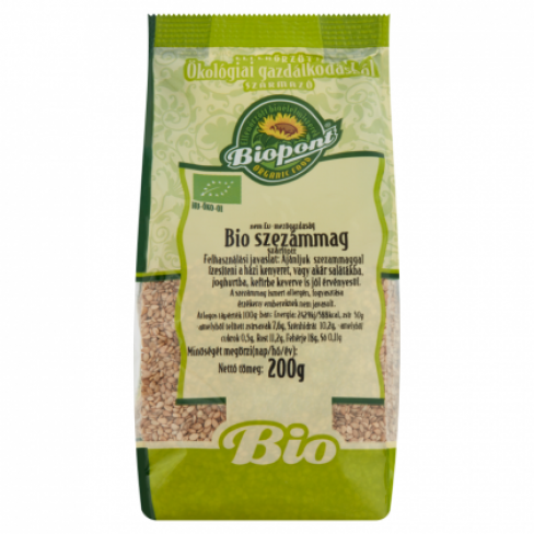 Vásároljon Biopont bio szezámmag barna 200g terméket - 652 Ft-ért