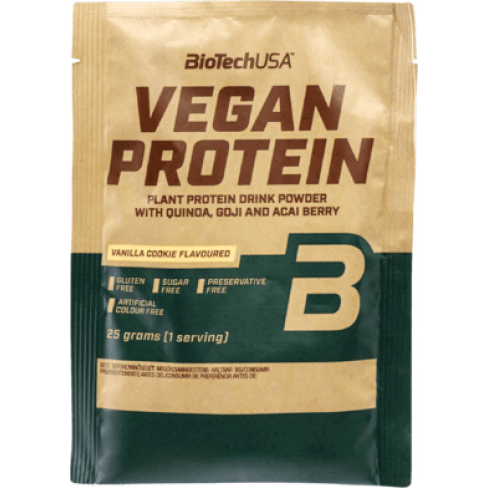Vásároljon Biotech vegan protein vaníliás süti 25g terméket - 337 Ft-ért