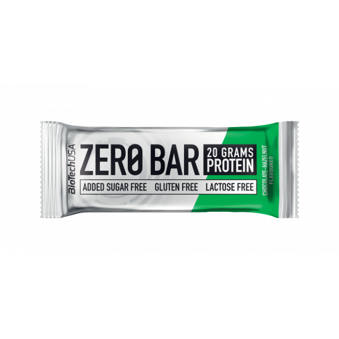 Vásároljon Biotech zero bar csokoládé-mogyoró 50g terméket - 514 Ft-ért