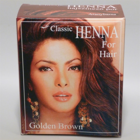 Vásároljon Classic henna aranybarna hajszínező por 100g terméket - 2.161 Ft-ért