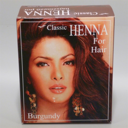 Vásároljon Classic henna burgundi vörös hajszínező por 100g terméket - 2.161 Ft-ért