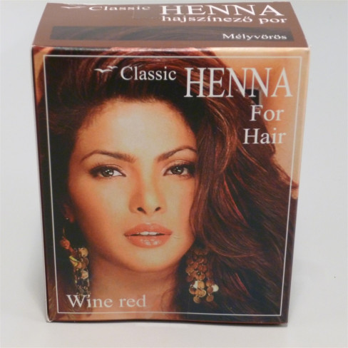 Vásároljon Classic henna mélyvörös hajszínező por 100g terméket - 2.161 Ft-ért