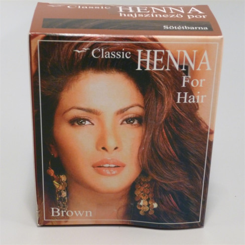 Vásároljon Classic henna sötétbarna hajszínező por 100g terméket - 2.161 Ft-ért