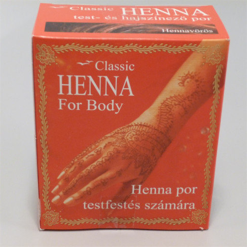 Vásároljon Classic henna por 100% 100g terméket - 1.900 Ft-ért