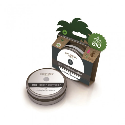 Vásároljon Bio coconutoil aktívszenes fogpor 50ml terméket - 3.226 Ft-ért