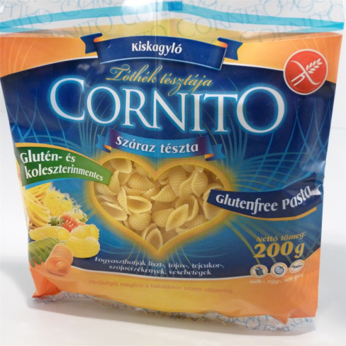 Vásároljon Cornito gluténmentes tészta kiskagyló 200g terméket - 375 Ft-ért