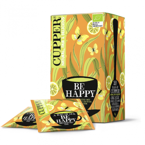 Vásároljon Cupper bio be happy frissítő tea 20 db 45 g terméket - 1.061 Ft-ért