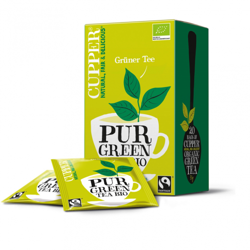 Vásároljon Bio cupper organic pur green tea 20db terméket - 1.119 Ft-ért