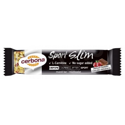 Vásároljon Cerbona szelet slim csokoládés-vörösáfonyás 35g terméket - 246 Ft-ért