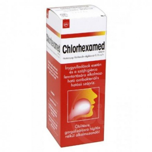 Vásároljon Chlorhexamed antibakteriális szájöblítő 200ml terméket - 1.049 Ft-ért