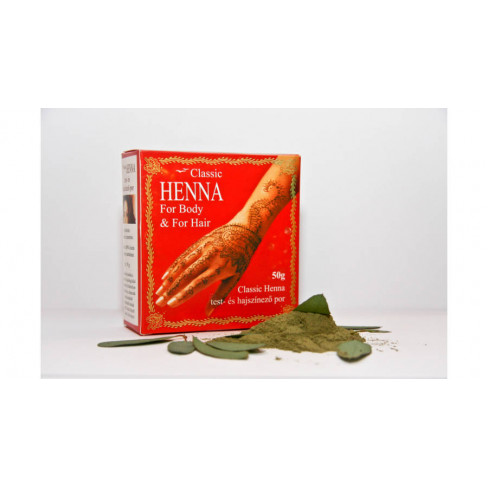 Vásároljon Classic henna haj és testfesték por 50g terméket - 1.297 Ft-ért