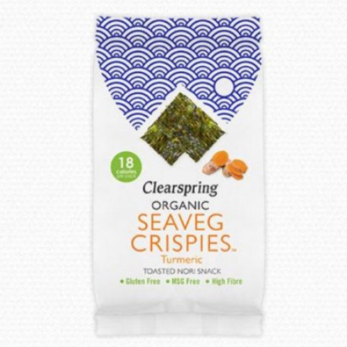 Vásároljon Clearspring bio ropogós tengeri alga snack kurkumás 4g terméket - 660 Ft-ért