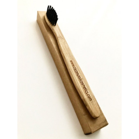 Vásároljon Coconutoil cosmetics-bio lebomló bambusz fogkefe aktív szénn 1db terméket - 1.277 Ft-ért