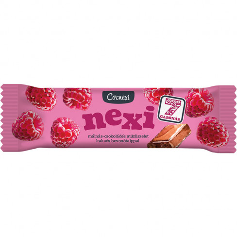 Vásároljon Cornexi nexi málnás müzli szelet kakaós bevonó talppal 25 g terméket - 78 Ft-ért