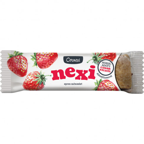 Vásároljon Cornexi nexi epres zabszelet édesítőszerrel 45 g terméket - 88 Ft-ért