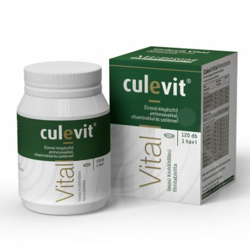 Vásároljon Culevit vital étrend-kiegészítő filmtabletta aminosavakkal, vitaminokkal és szelénnel 120db terméket - 9.430 Ft-ért