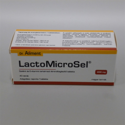 Vásároljon Dr.aliment lactomicrosel tabletta 40db terméket - 1.265 Ft-ért