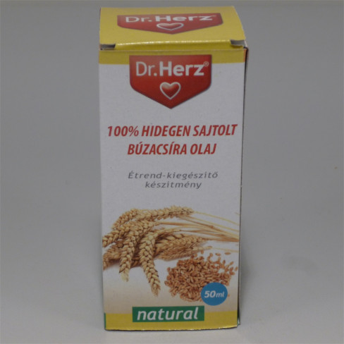 Vásároljon Dr.herz búzacsíra olaj 100% hidegen sajtolt 50ml terméket - 1.189 Ft-ért