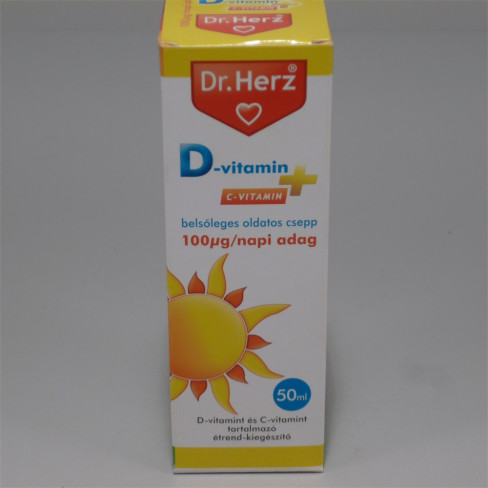 Vásároljon Dr.herz d-vitamin+c-vitamin csepp 50ml terméket - 1.699 Ft-ért