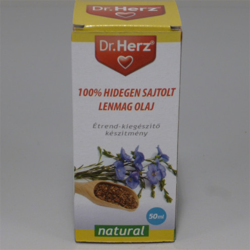 Vásároljon Dr.herz 100% hidegen sajtolt lenmag olaj 50ml terméket - 1.189 Ft-ért