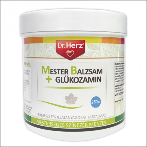 Vásároljon Dr.herz mesterbalzsam +glükozamin 250ml terméket - 3.399 Ft-ért