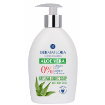 DERMAFLORA 0% FOLYÉKONY SZAPPAN ALOE VERA 400 ML