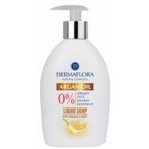 DERMAFLORA 0% FOLYÉKONY SZAPPAN ARGÁNOLAJ 400 ML