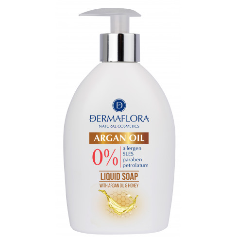 DERMAFLORA 0% FOLYÉKONY SZAPPAN ARGÁNOLAJ 400 ML