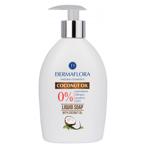 DERMAFLORA 0% FOLYÉKONY SZAPPAN KÓKUSZOLAJ 400 ML