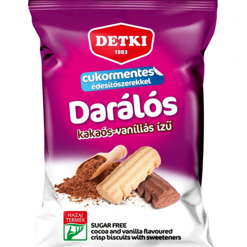 Vásároljon Detki cukorm.darálós vaníliás és kakaós omlós keksz 180g terméket - 402 Ft-ért
