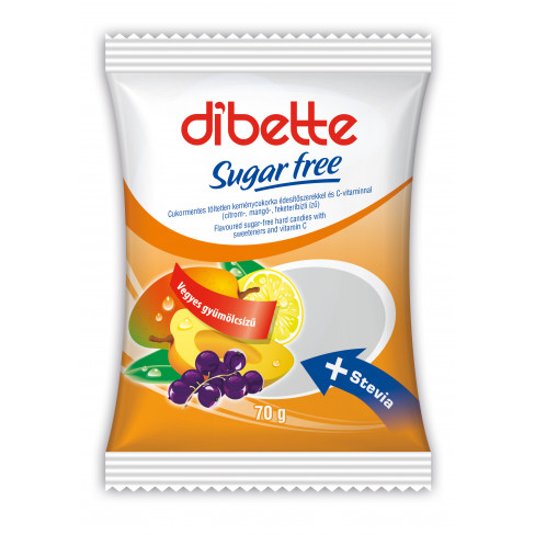 Vásároljon Diabette wellness vegyesgy ízű cukormentes töltetlen keményc 70g terméket - 366 Ft-ért