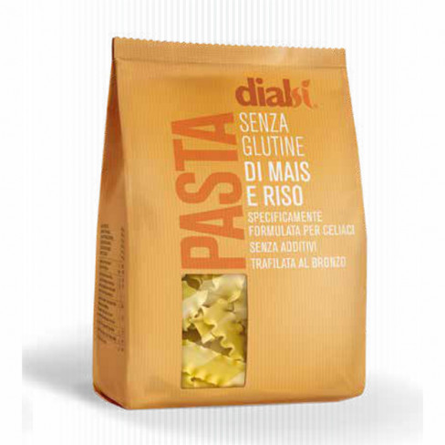 Vásároljon Dialsí kukorica-rizsliszt tészta fodroskocka 250 g terméket - 864 Ft-ért