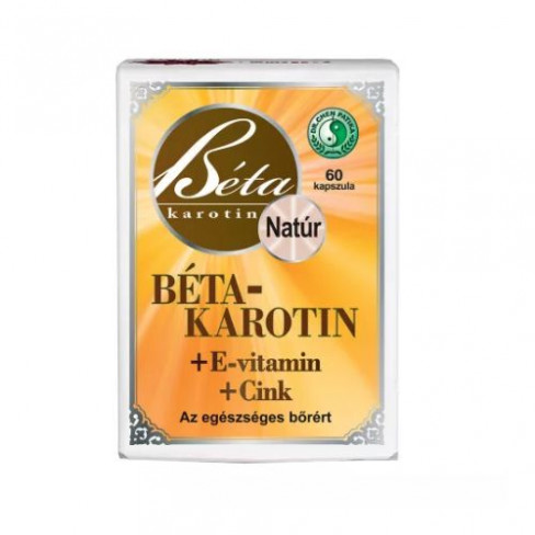 Vásároljon Dr.chen béta-karotin+e-vitamin+cink kapszula 60db terméket - 2.357 Ft-ért