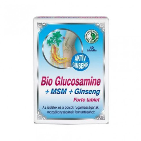 Vásároljon Dr.chen bio glucosamine+msm+ginseng forte tabletta 40db terméket - 2.235 Ft-ért