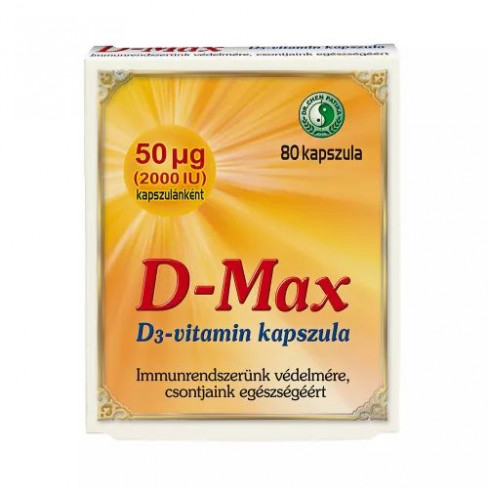 Vásároljon Dr.chen d-max d3-vitamin kapszula 80db terméket - 1.921 Ft-ért