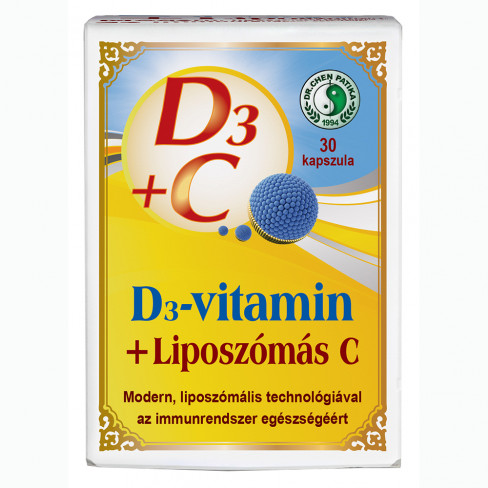 Vásároljon Dr.chen d3-max liposzómás c-vitamon kapszula 30db terméket - 1.961 Ft-ért