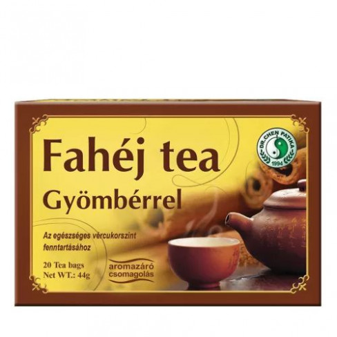 Vásároljon Dr.chen fahéj tea gyömbérrel 20x2.2g 44g terméket - 841 Ft-ért