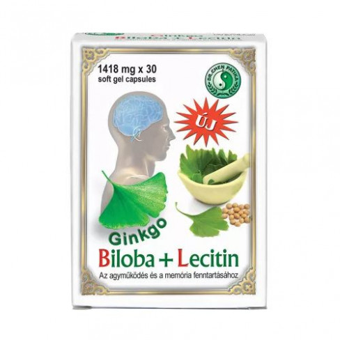 Vásároljon Dr.chen ginkgo biloba+lecitin kapszula 30db terméket - 2.122 Ft-ért