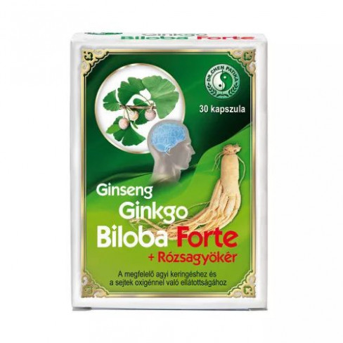 Vásároljon Dr.chen ginseng ginkgo b. forte+rózsagyökér kapszula 30db terméket - 1.659 Ft-ért