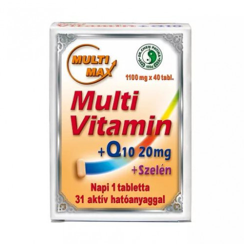 Vásároljon Dr.chen multimax vitamin+q10+szelén tabletta 40db terméket - 2.532 Ft-ért