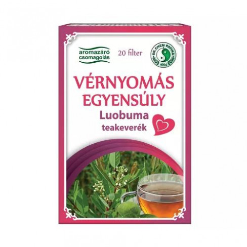 Vásároljon Dr.chen vérnyomás csökkentő tea luobuma 20x2g 40g terméket - 1.022 Ft-ért