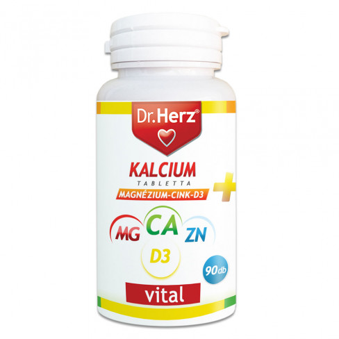 Vásároljon Dr.herz kalcium+magnezium+cink+d3 tabletta 90 db terméket - 2.691 Ft-ért